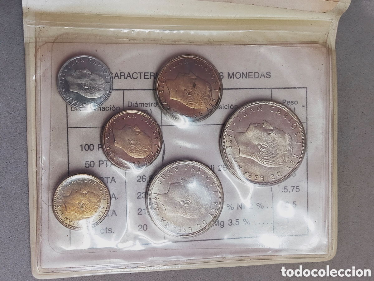 Material numism&aacute;tico: CARTERA DE MONEDAS FNMT 1976 PRUEBAS NUMISMATICAS - Foto 5