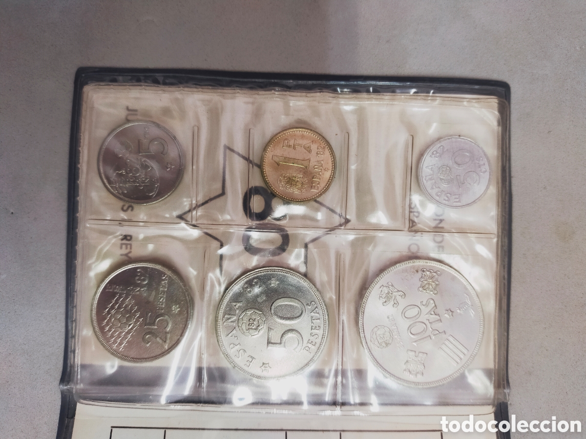 Material numism&aacute;tico: CARTERA DE MONEDAS MUNDIAL 82. - Foto 4
