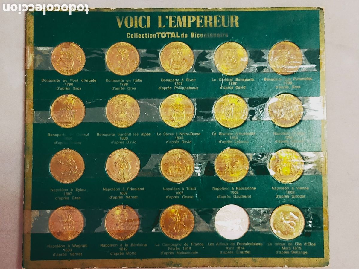 Material numism&aacute;tico: COLECCION DE MONEDAS VOICI L'EMPEREUR, COLLECTION TOTAL DU BICENTENAIRE. 19 MONEDAS.