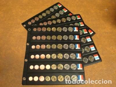 Material numism&aacute;tico: 2 Hojas &euro;UROFOLIO para 6 SERIES COMPLETAS DE EURO - Foto 1