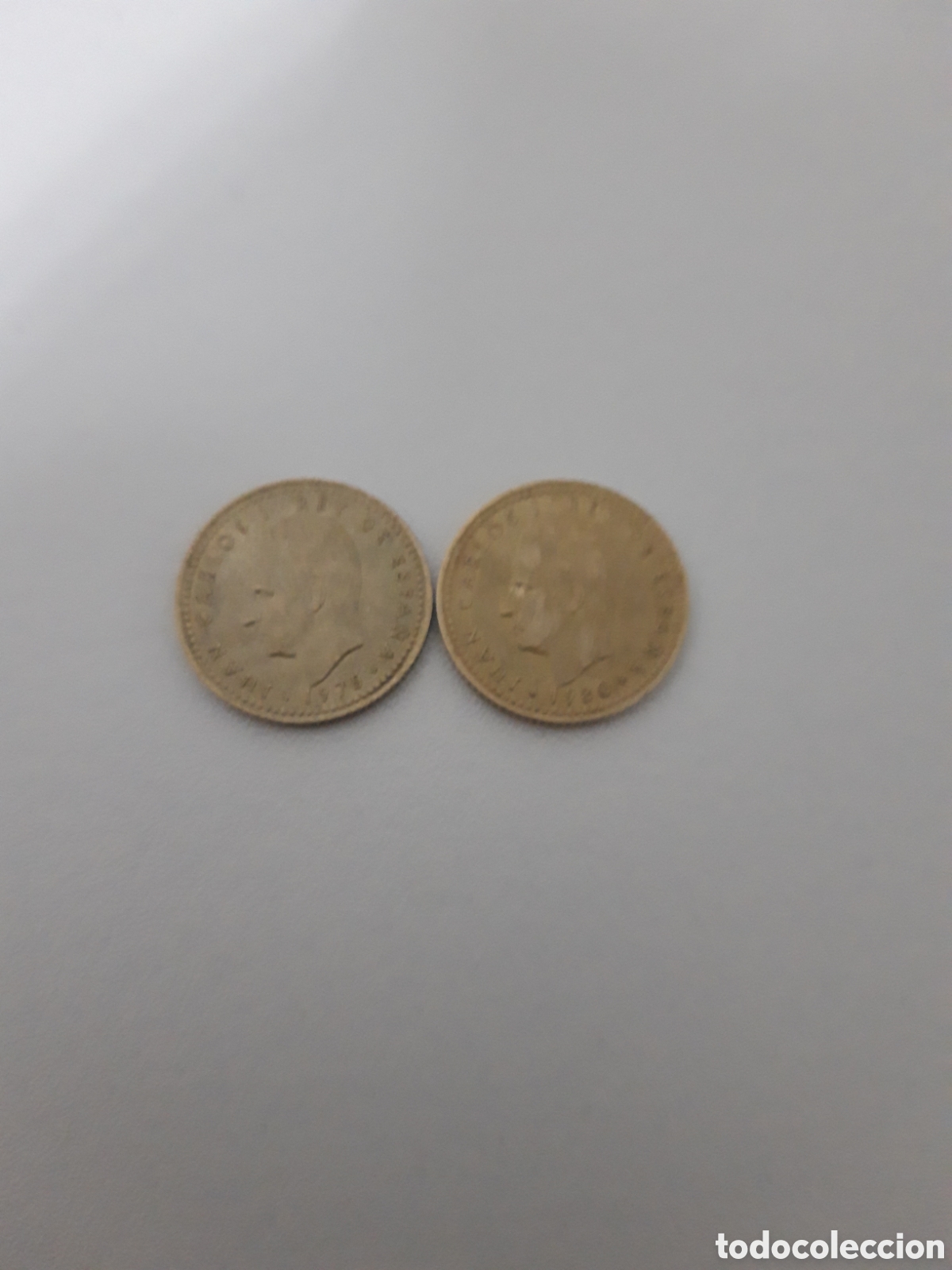 Material numism&aacute;tico: Pesetas de Espa&ntilde;a del rey Juan Carlos - Foto 1