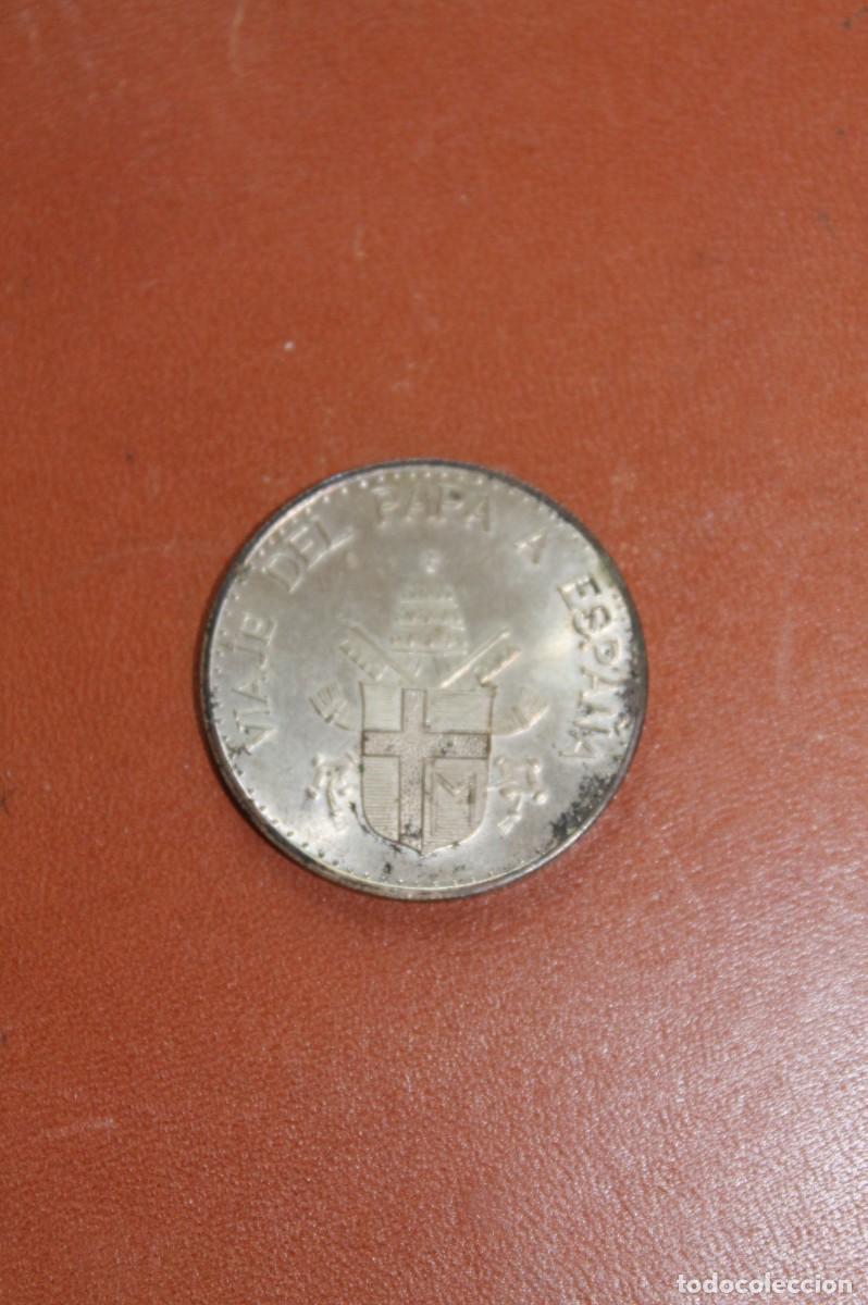 Material numism&aacute;tico: MONEDA JUAN PABLO II - VIAJE A ESPA&Ntilde;A - Foto 2