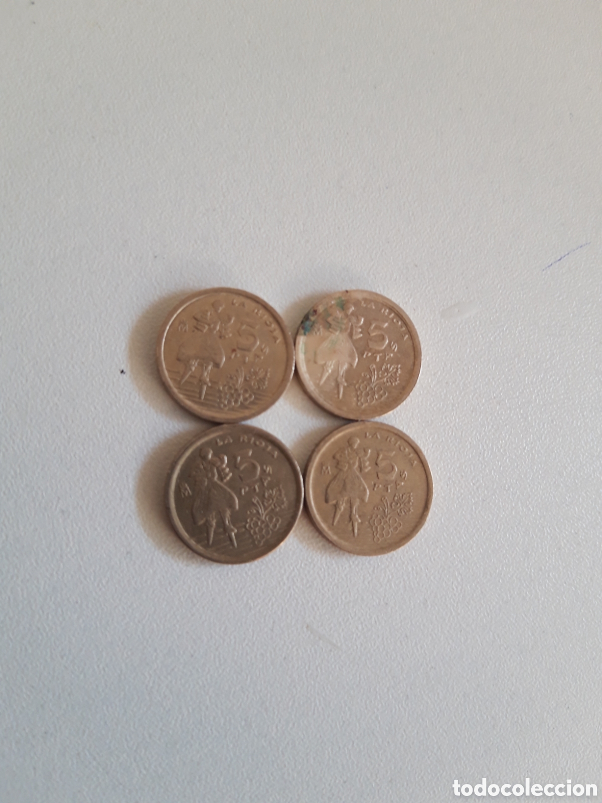Material numism&aacute;tico: Pesetas de Espa&ntilde;a de la Rioja - Foto 2