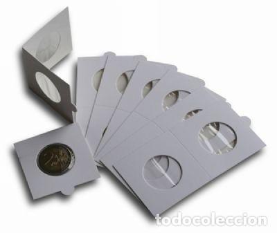 Material numism&aacute;tico: 500 Cartones monedas para Grapar. Di&aacute;metro a elegir - Foto 1