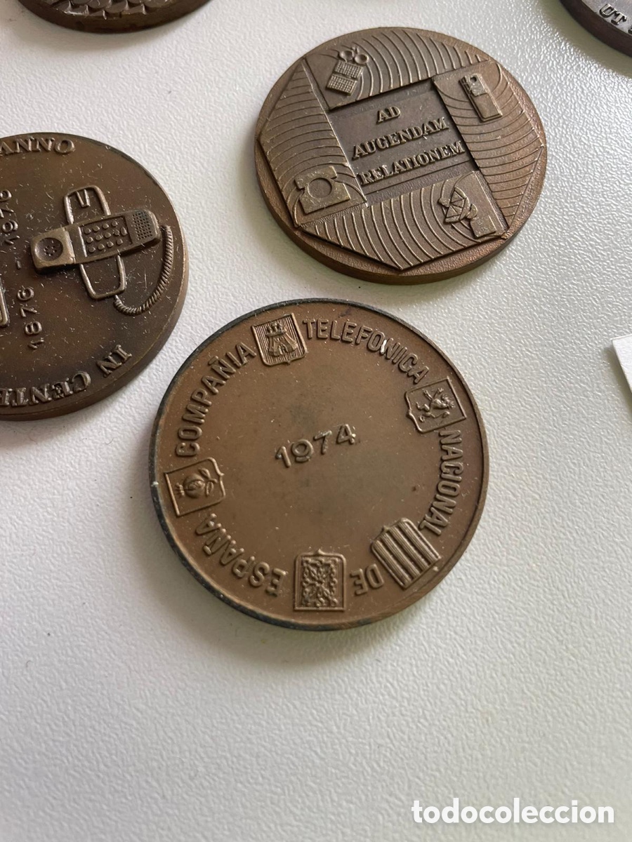 Material numism&aacute;tico: Lote de monedas compa&ntilde;&iacute;a telef&oacute;nica - Foto 2