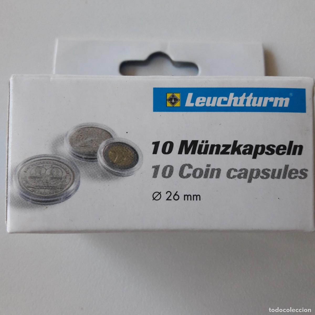 Numismatisches Material: LEUCHTTURMA 10 CAPSULAS REDONDA CAJA 26 MMS