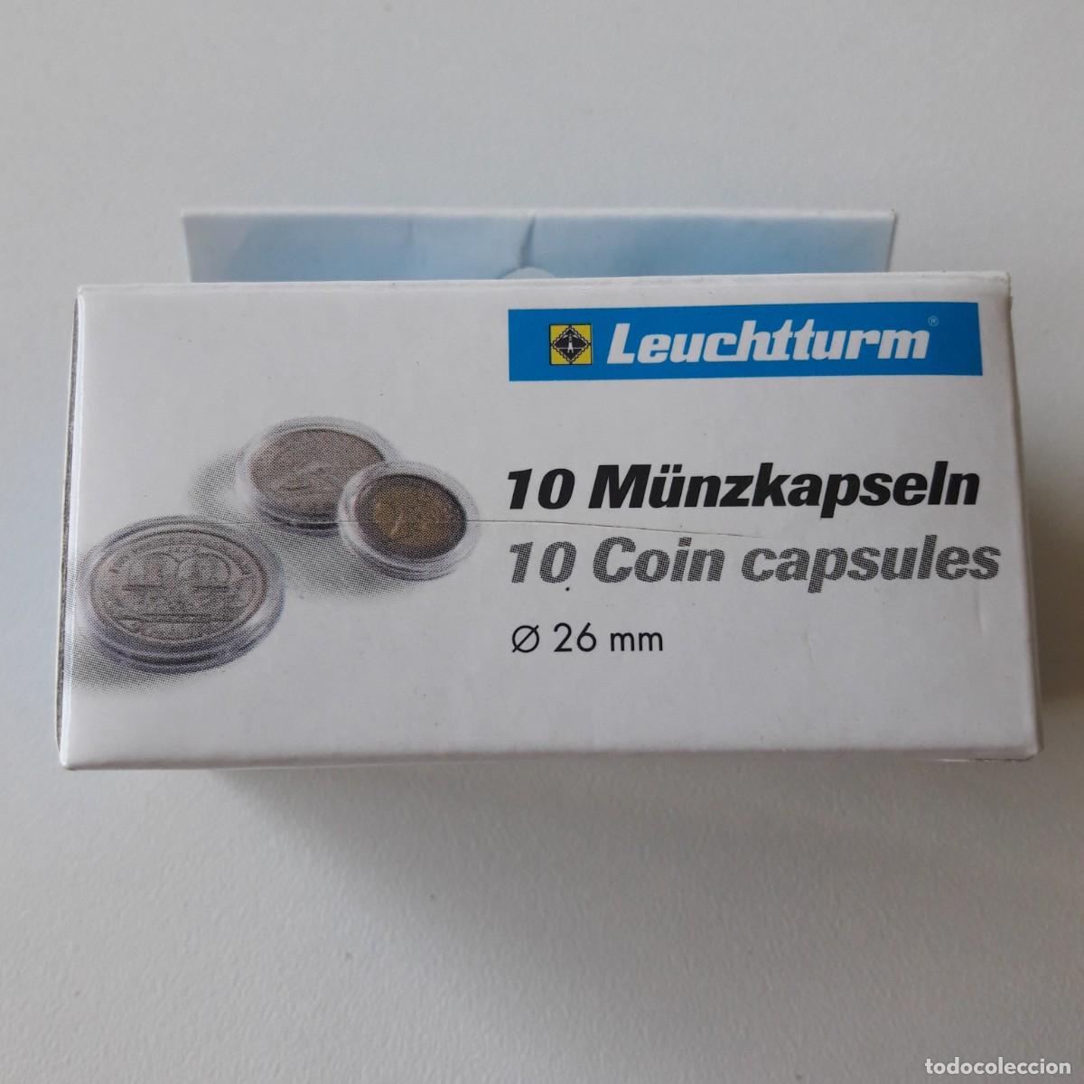 Numismatisches Material: LEUCHTTURMA 10 CAPSULAS REDONDA CAJA 26 MMS