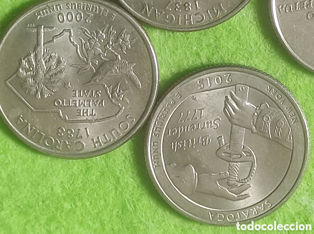 Material numism&aacute;tico: Monedas cuarto de d&oacute;lar coleccionables - Foto 2