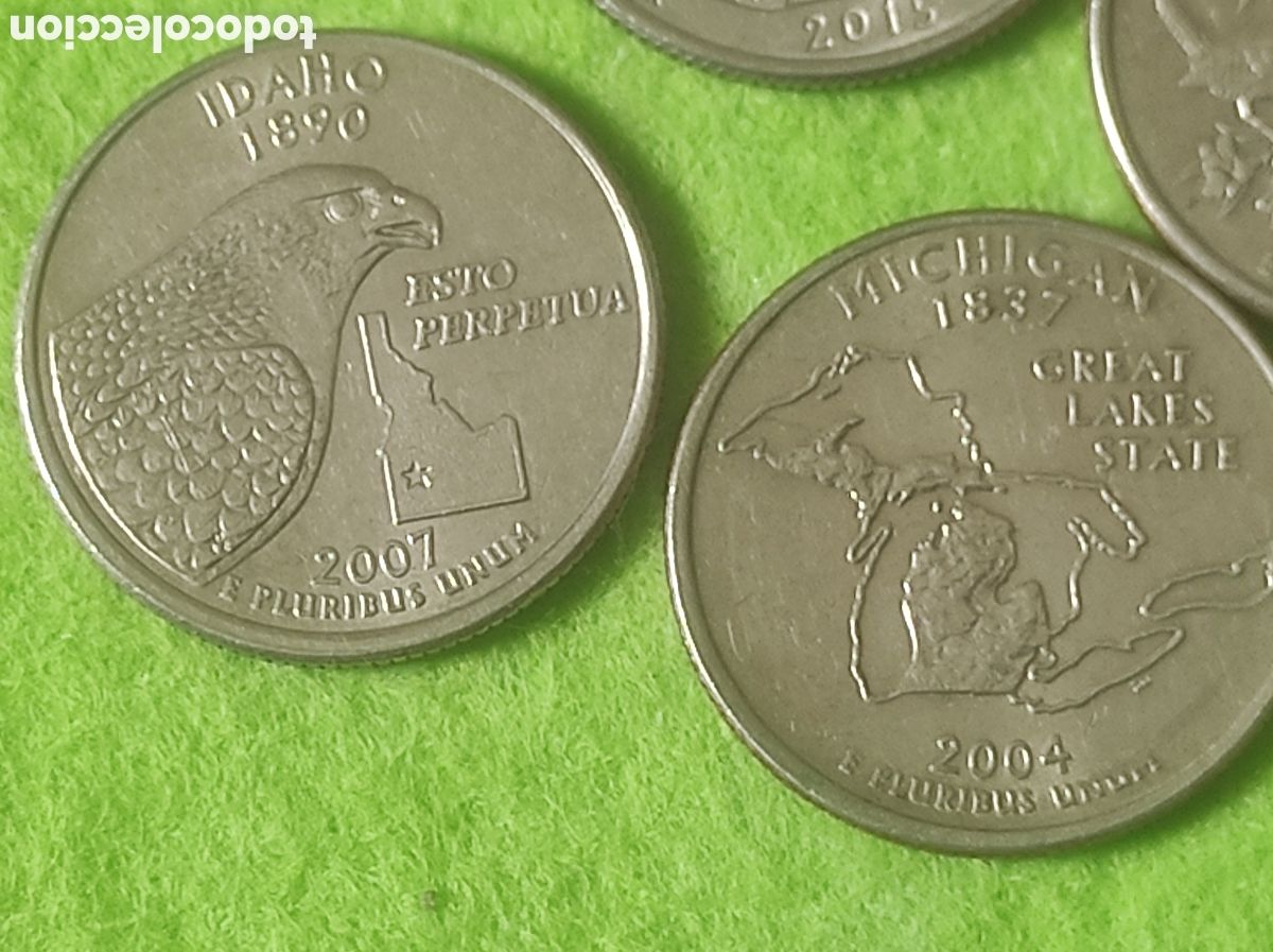Material numism&aacute;tico: Monedas cuarto de d&oacute;lar coleccionables - Foto 3