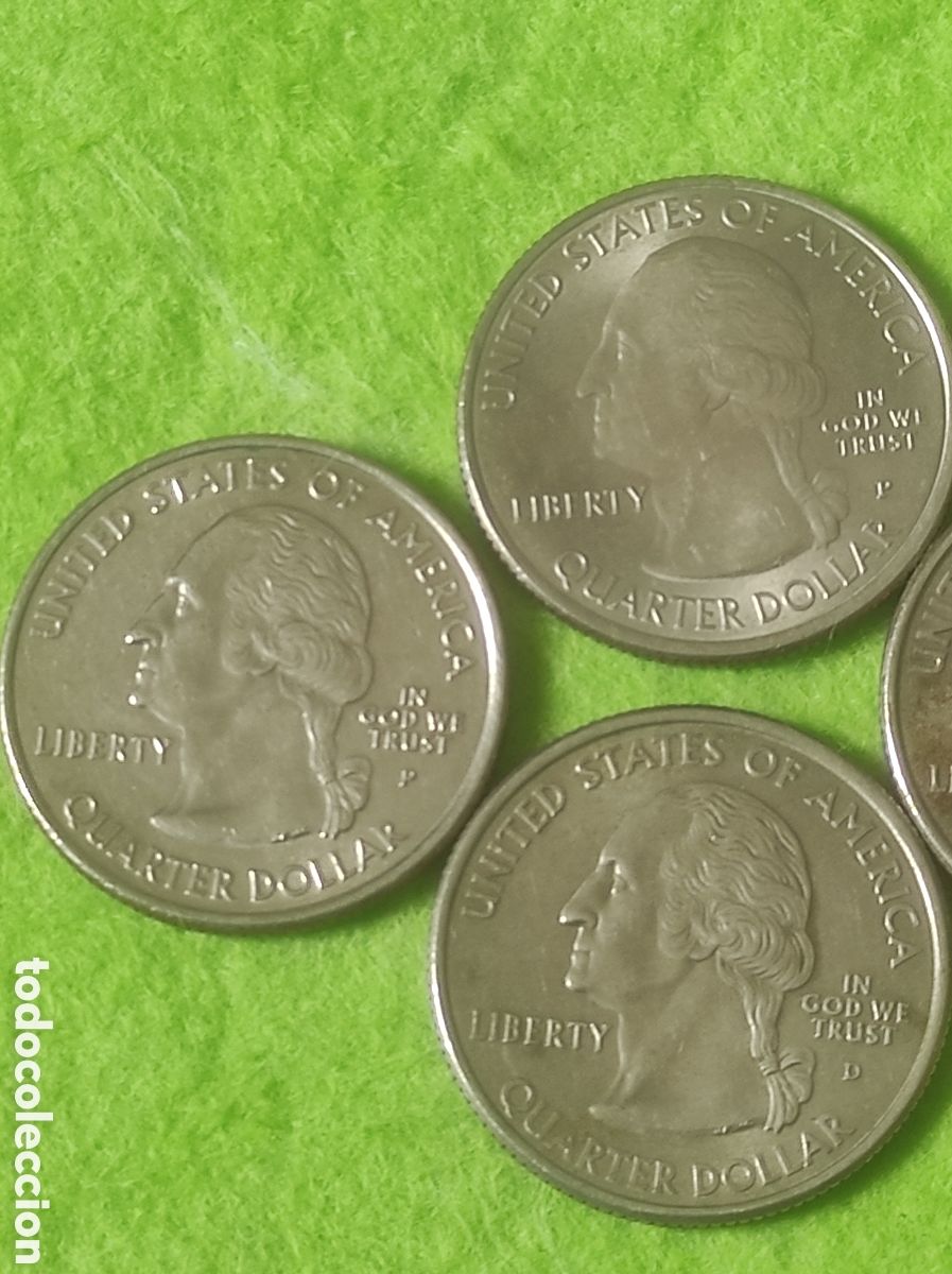 Material numism&aacute;tico: Monedas cuarto de d&oacute;lar coleccionables - Foto 5