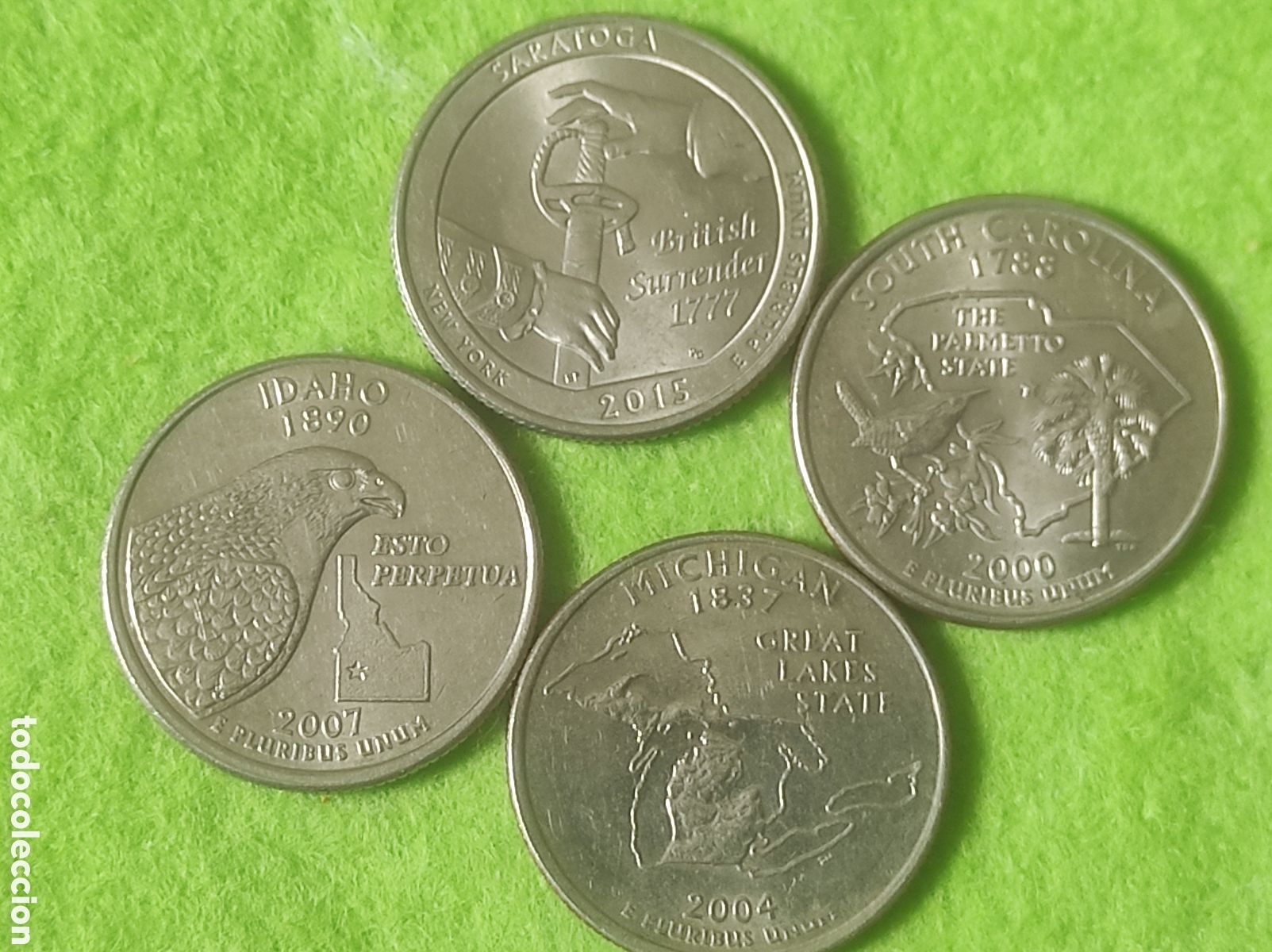 Material numism&aacute;tico: Monedas cuarto de d&oacute;lar coleccionables