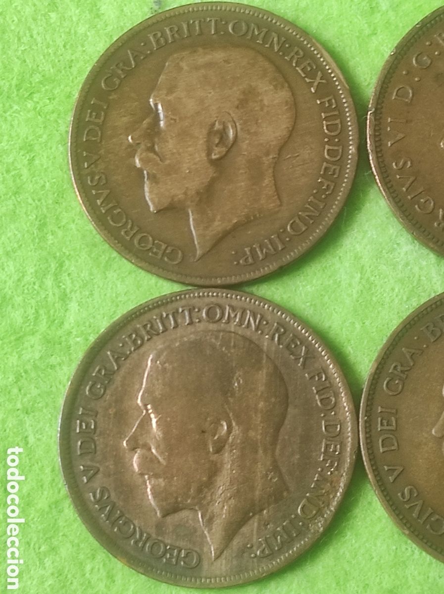 Material numism&aacute;tico: Monedas antiguas one Penny