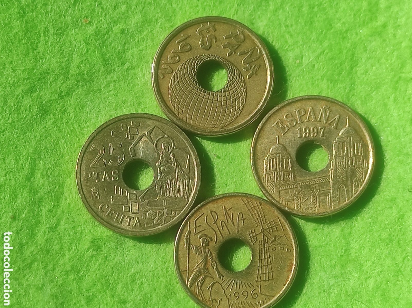 Material numism&aacute;tico: Monedas 25 pesetas coleccionables - Foto 4