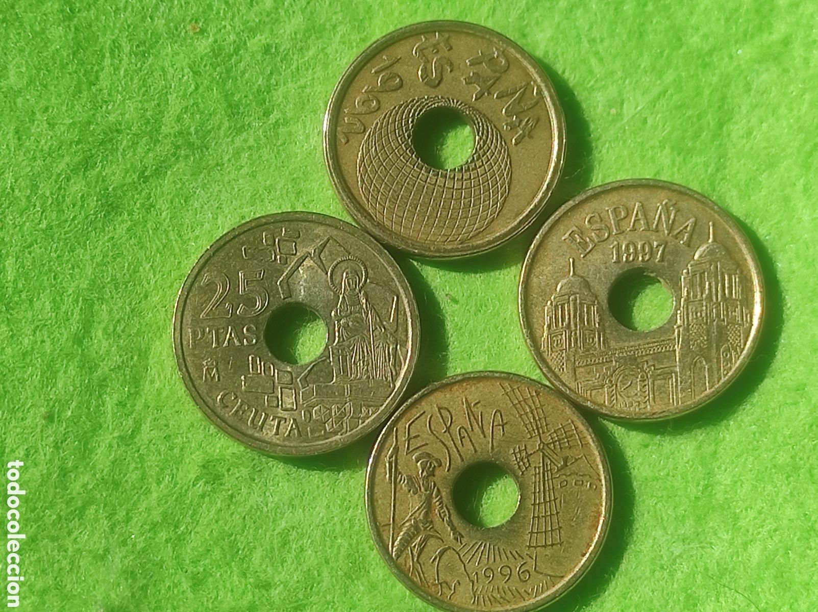 Material numism&aacute;tico: Monedas 25 pesetas coleccionables - Foto 5