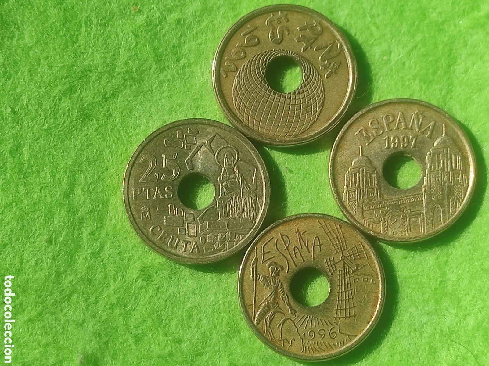 Material numism&aacute;tico: Monedas 25 pesetas coleccionables - Foto 6