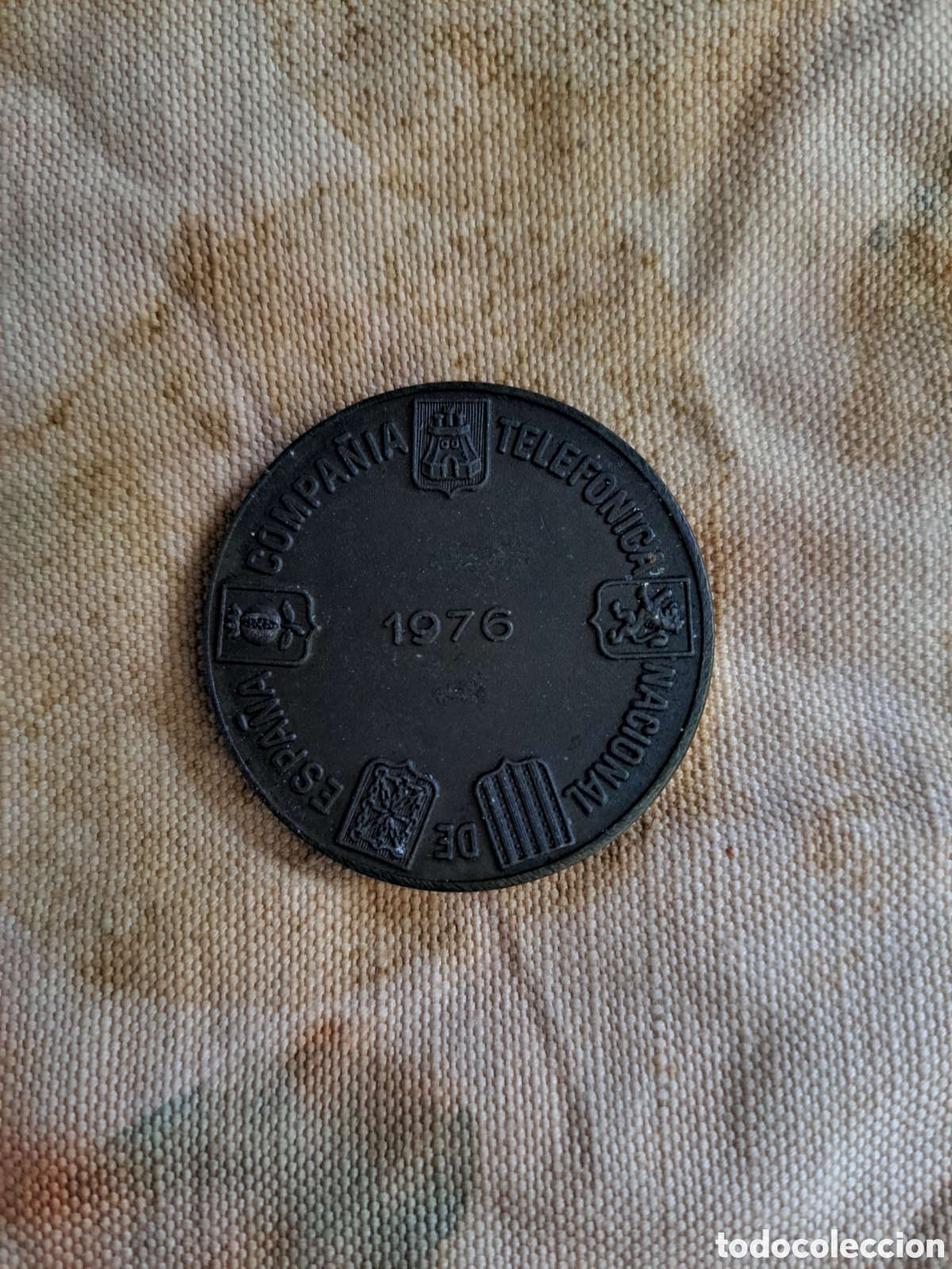 Material numism&aacute;tico: Ficha telef&oacute;nica aniversario 1976 - Foto 2