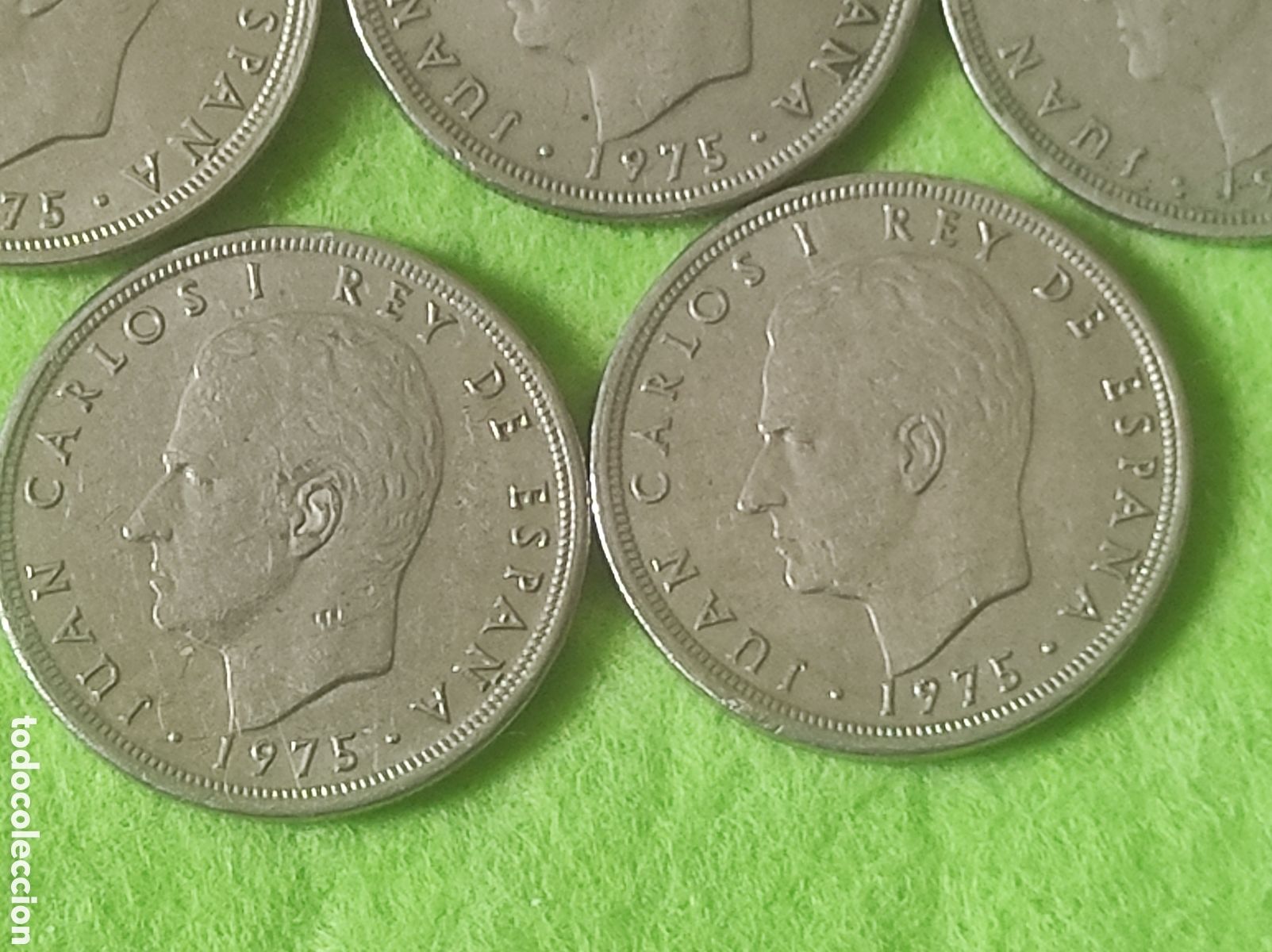 Material numism&aacute;tico: Colecci&oacute;n 5 pesetas 1975 - Foto 5
