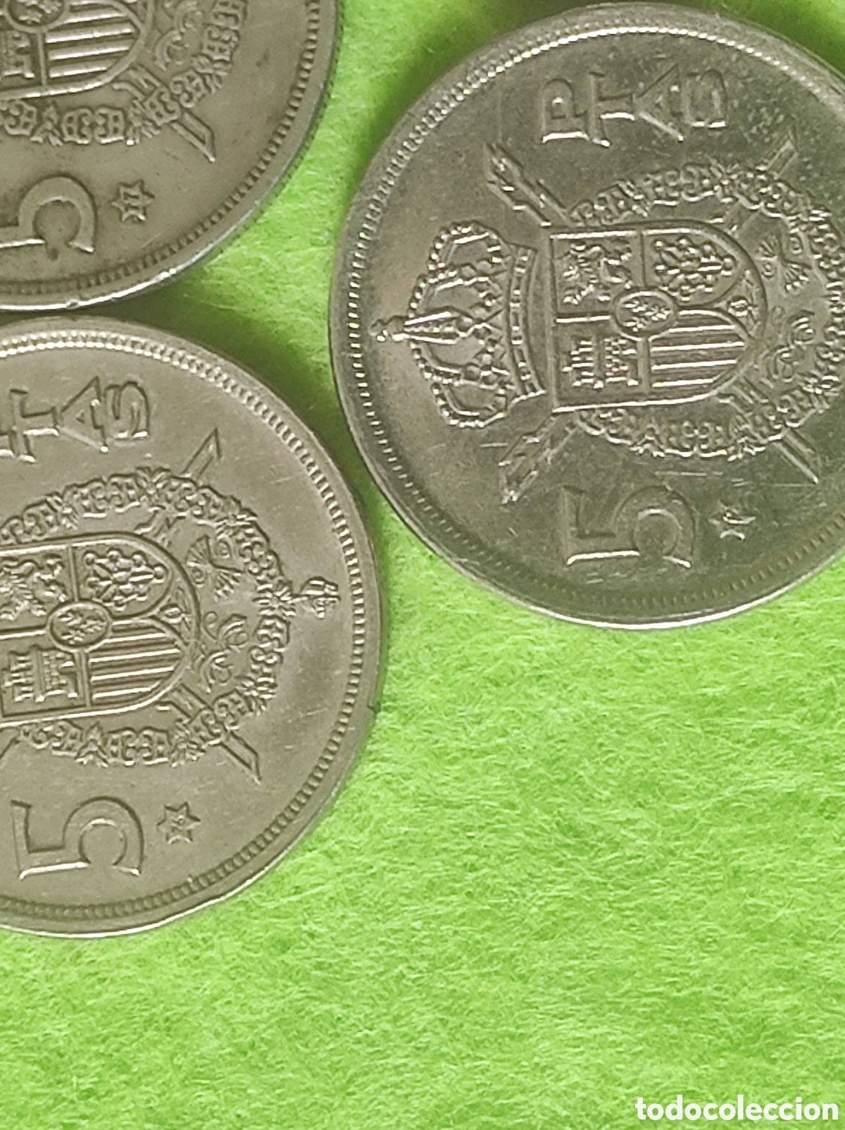 Material numism&aacute;tico: Colecci&oacute;n 5 pesetas 1975 - Foto 7