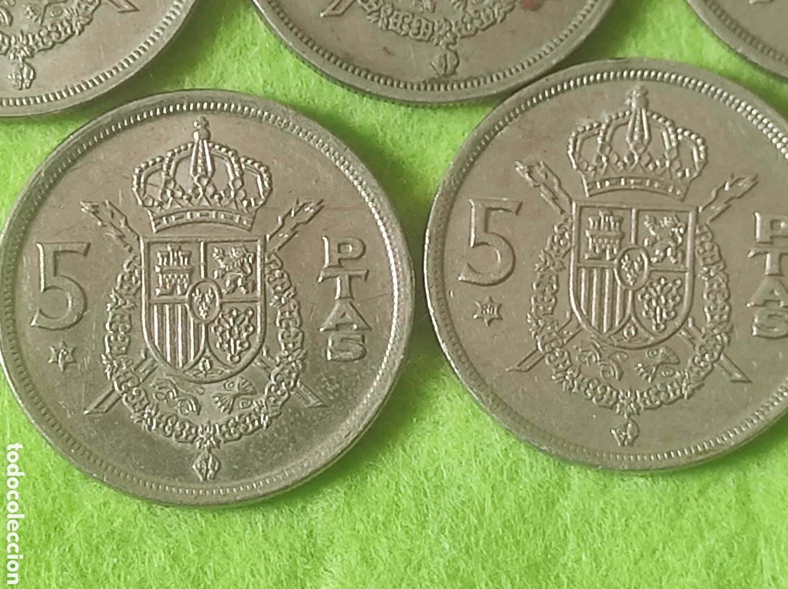 Material numism&aacute;tico: Colecci&oacute;n 5 pesetas 1975 - Foto 9