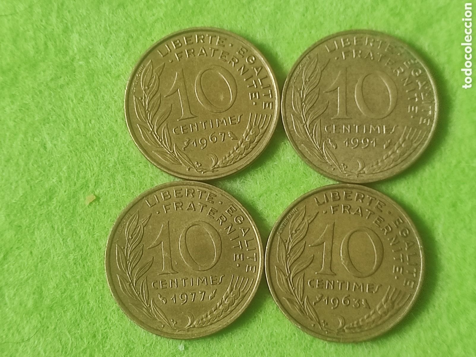 Material numism&aacute;tico: Moneda 10 c&eacute;ntimos de Francia - Foto 4