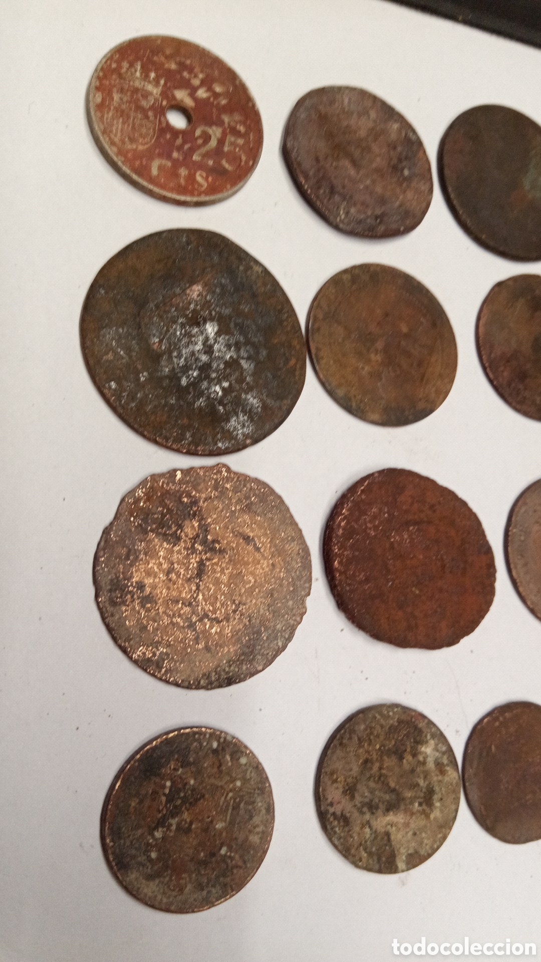 Material numism&aacute;tico: lote 21 monedas antiguas - Foto 3