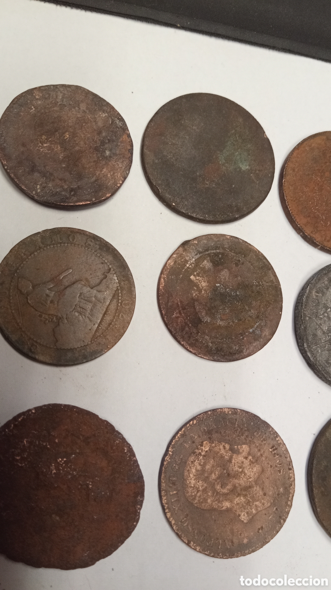 Material numism&aacute;tico: lote 21 monedas antiguas - Foto 4
