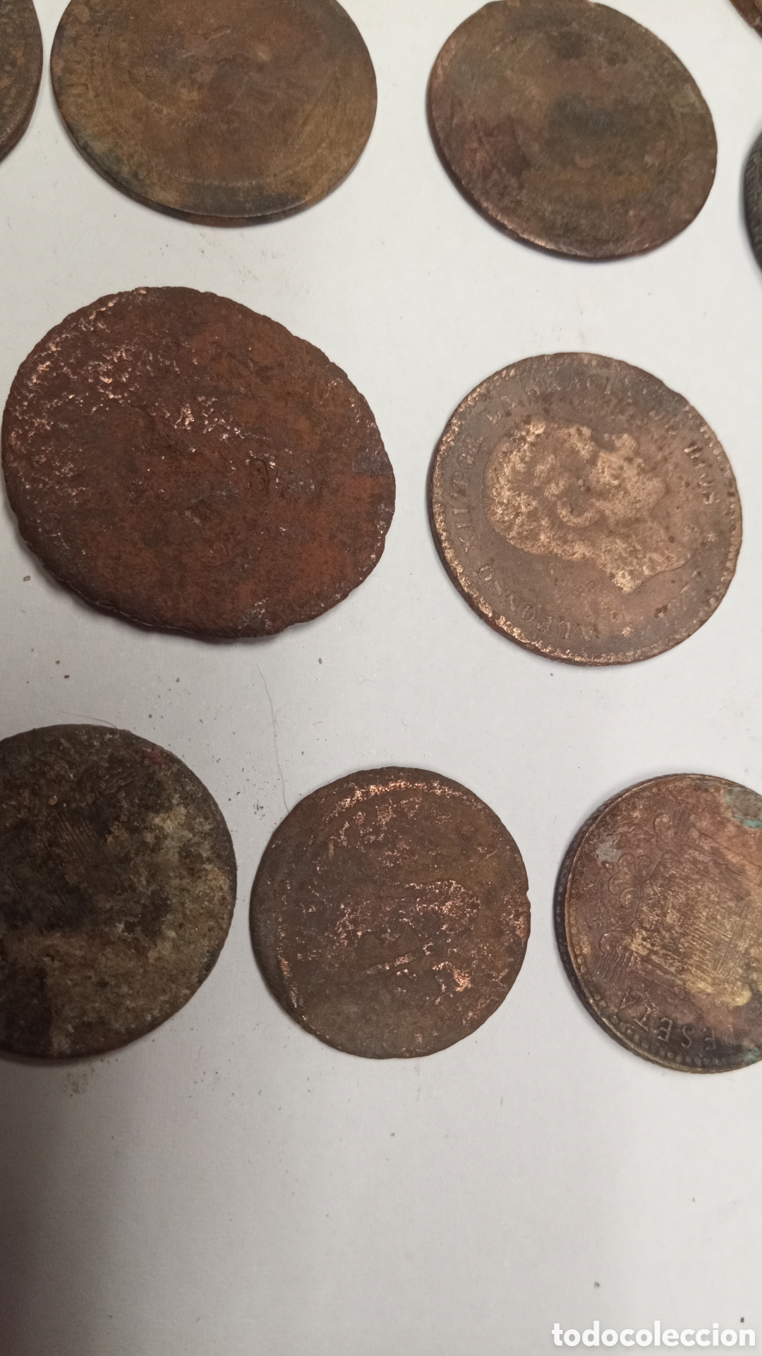 Material numism&aacute;tico: lote 21 monedas antiguas - Foto 5