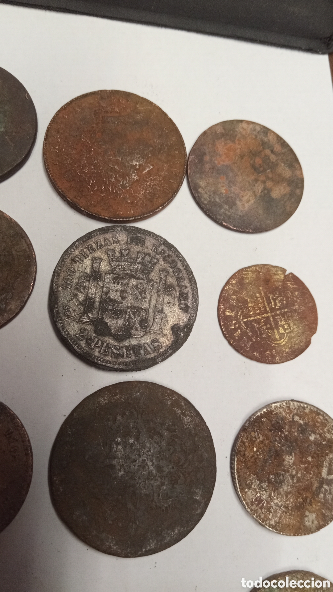 Material numism&aacute;tico: lote 21 monedas antiguas - Foto 6