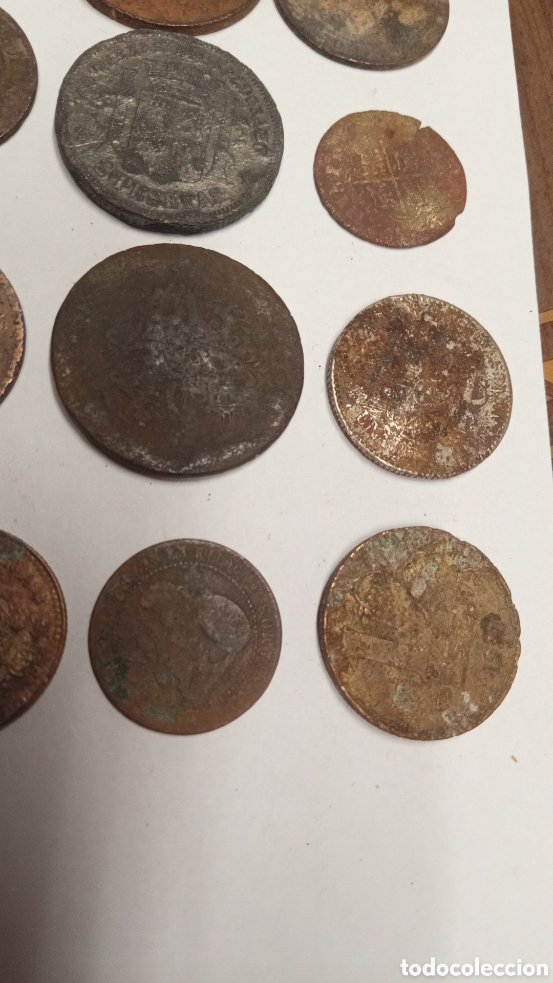 Material numism&aacute;tico: lote 21 monedas antiguas - Foto 7