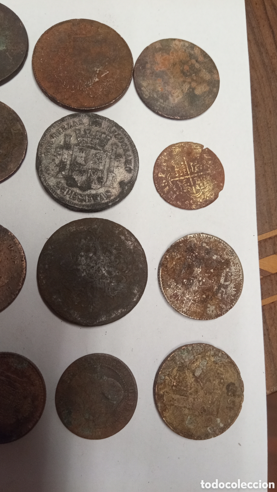 Material numism&aacute;tico: lote 21 monedas antiguas - Foto 9