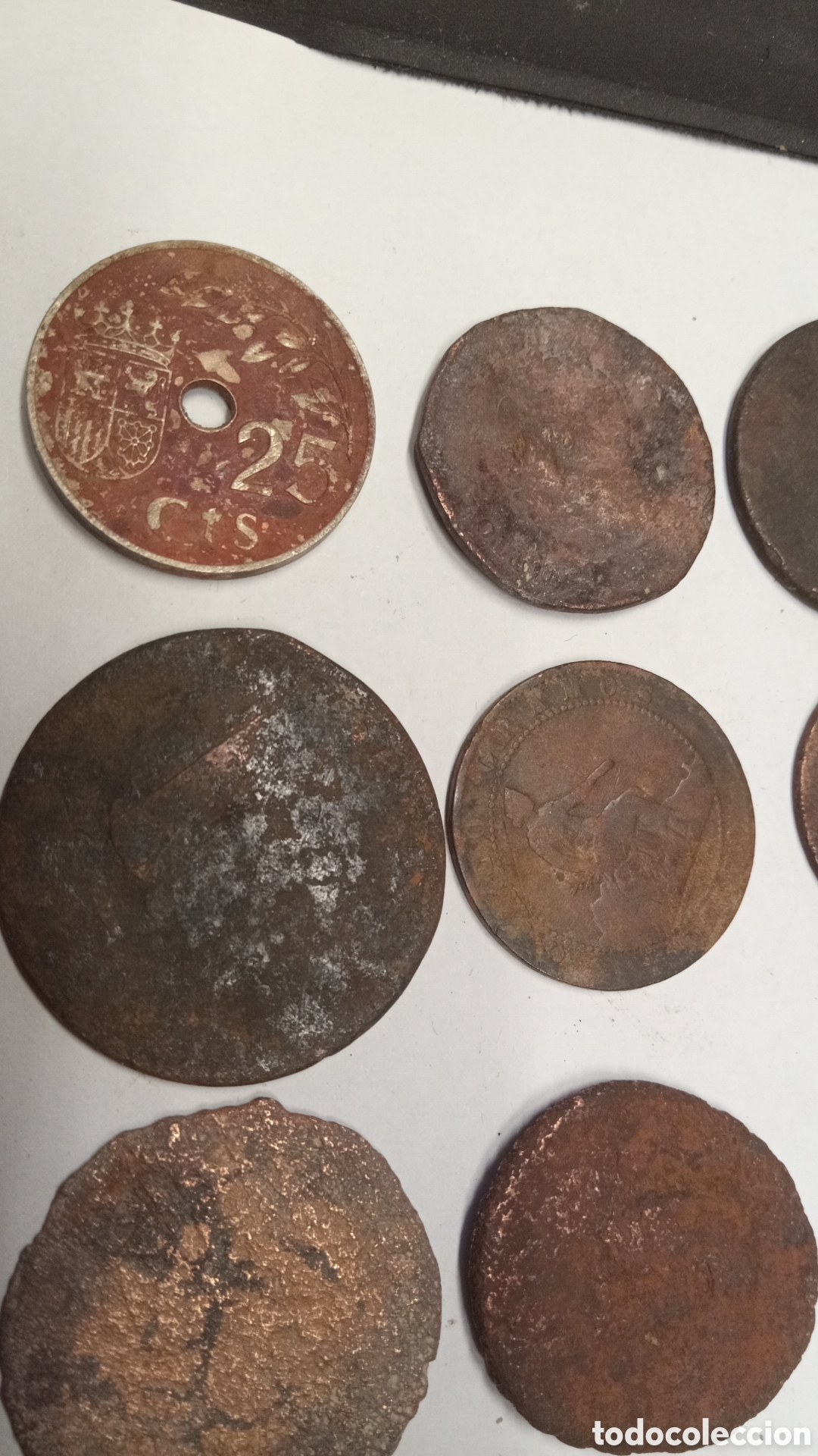 Material numism&aacute;tico: lote 21 monedas antiguas - Foto 10