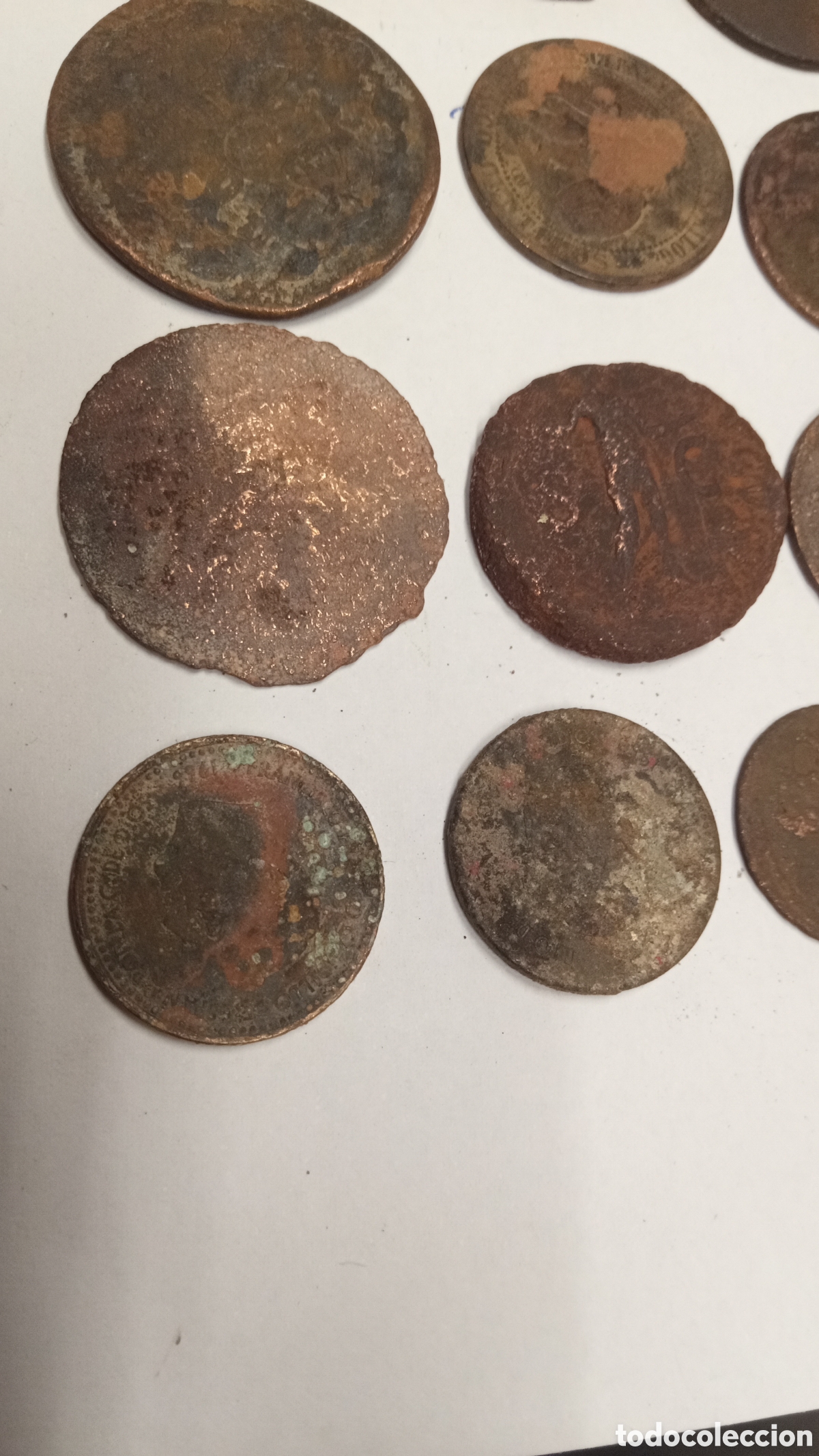 Material numism&aacute;tico: lote 21 monedas antiguas - Foto 12