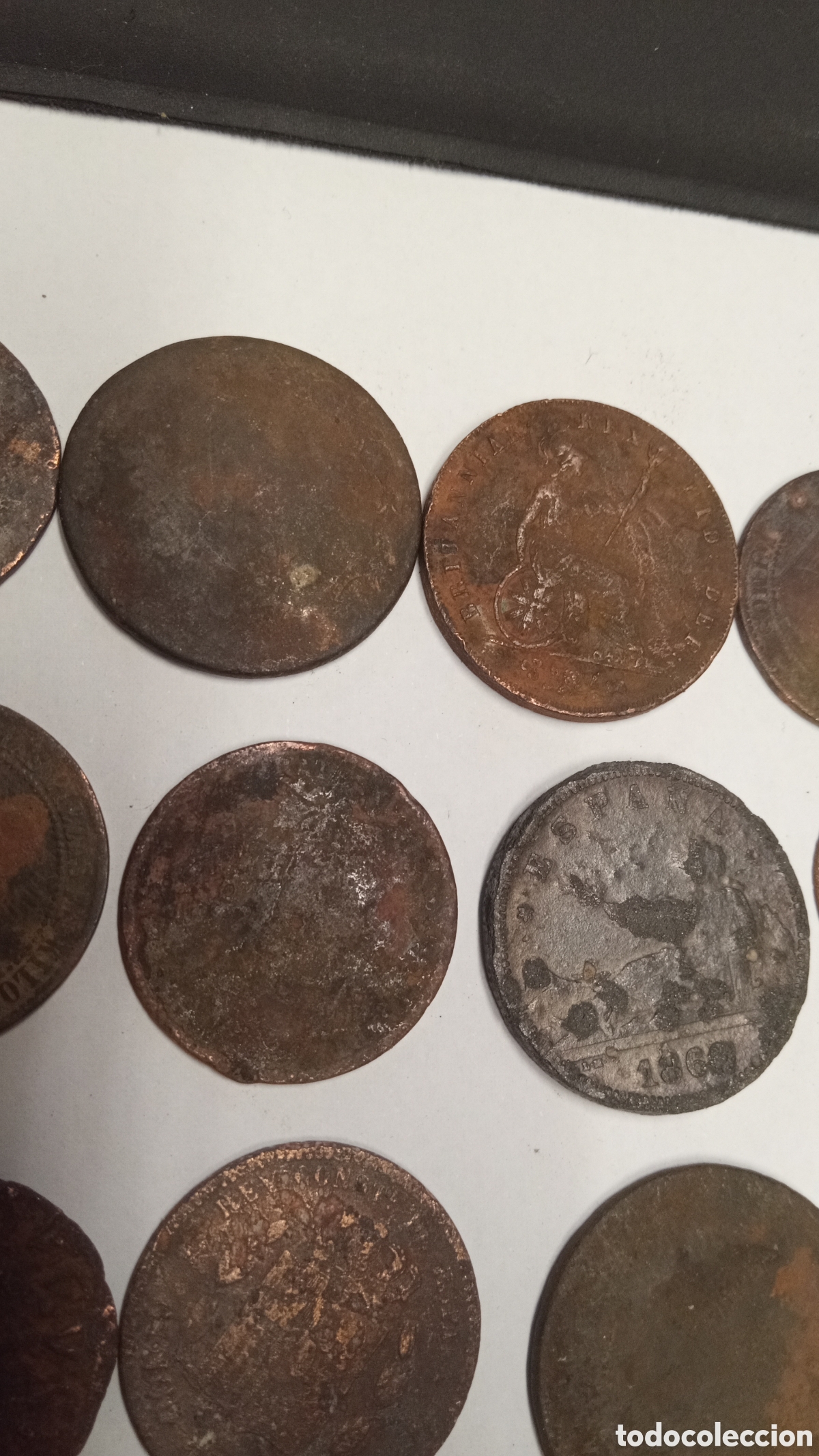 Material numism&aacute;tico: lote 21 monedas antiguas - Foto 13
