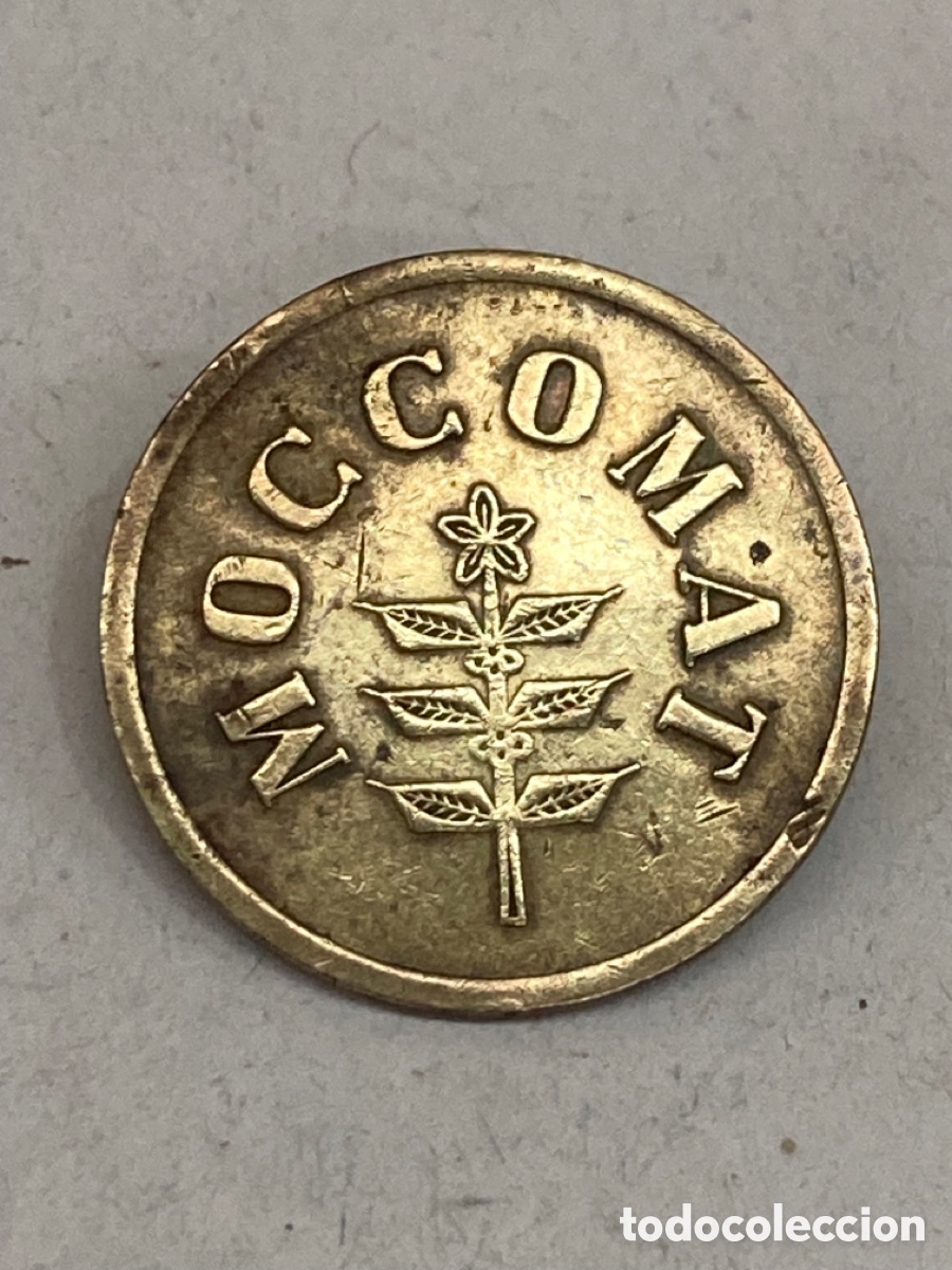 Material numism&aacute;tico: Moneda Token para m&aacute;quinas de Caffe Moccomat Holanda (Utrecht)V22 - Foto 2