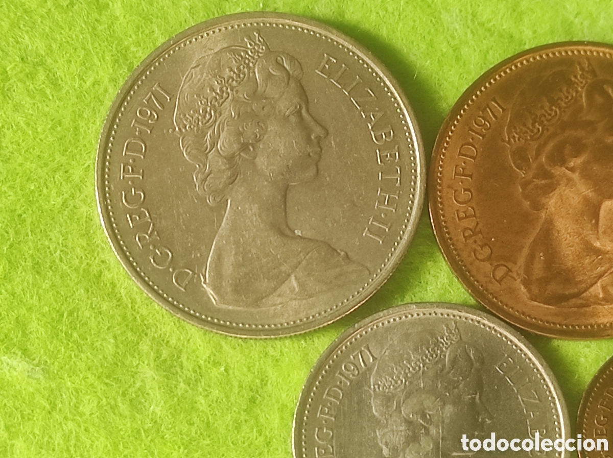 Material numism&aacute;tico: Monedas Isabel segunda a&ntilde;o 1971 - Foto 2