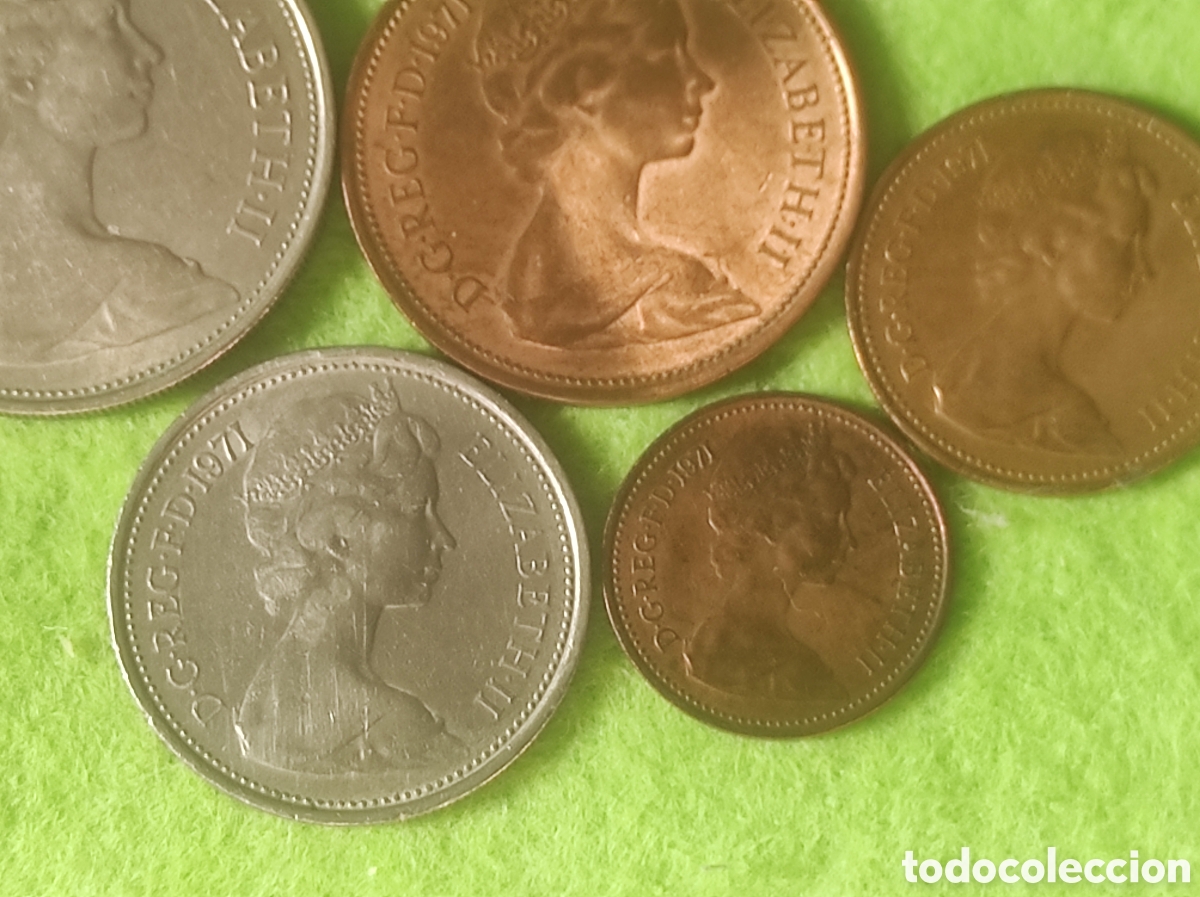 Material numism&aacute;tico: Monedas Isabel segunda a&ntilde;o 1971 - Foto 4