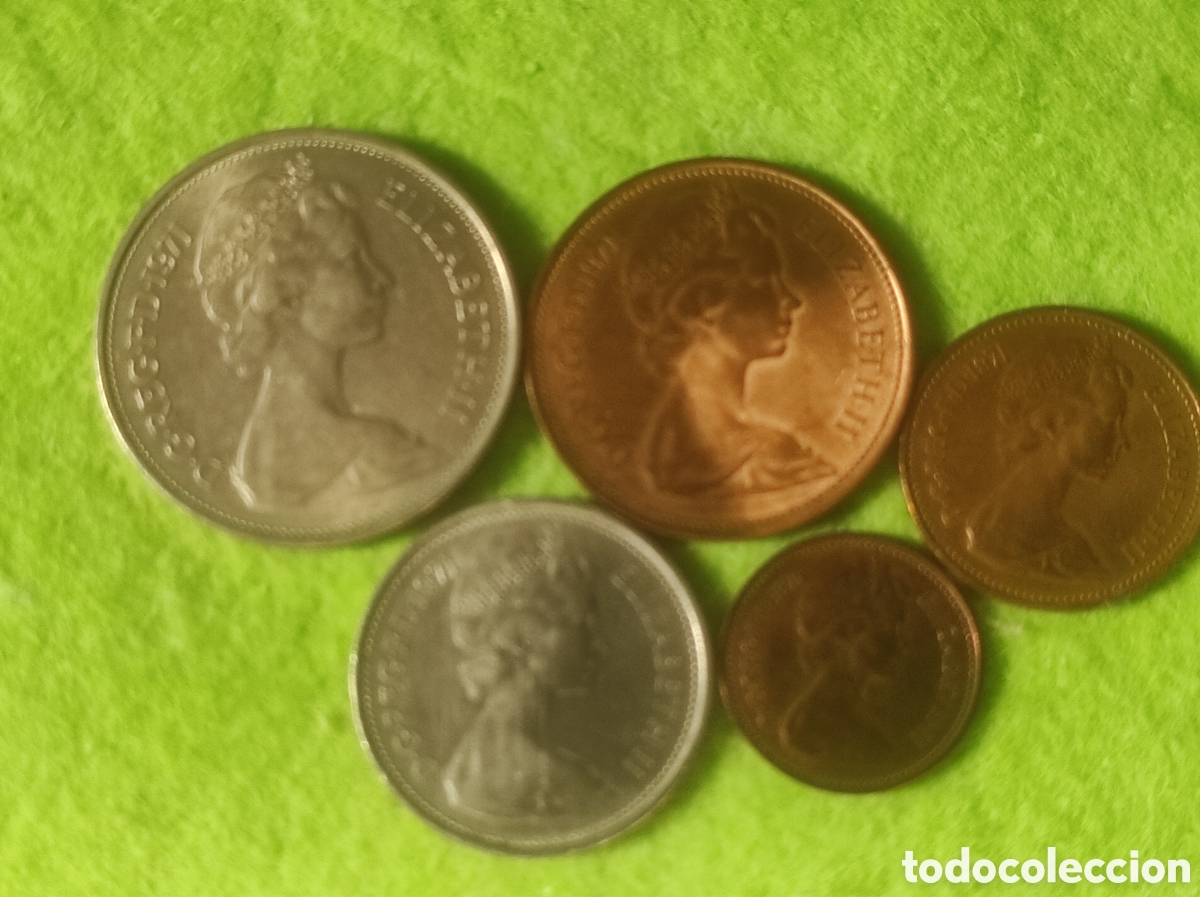 Numismatic Material: Monedas Isabel segunda a&ntilde;o 1971