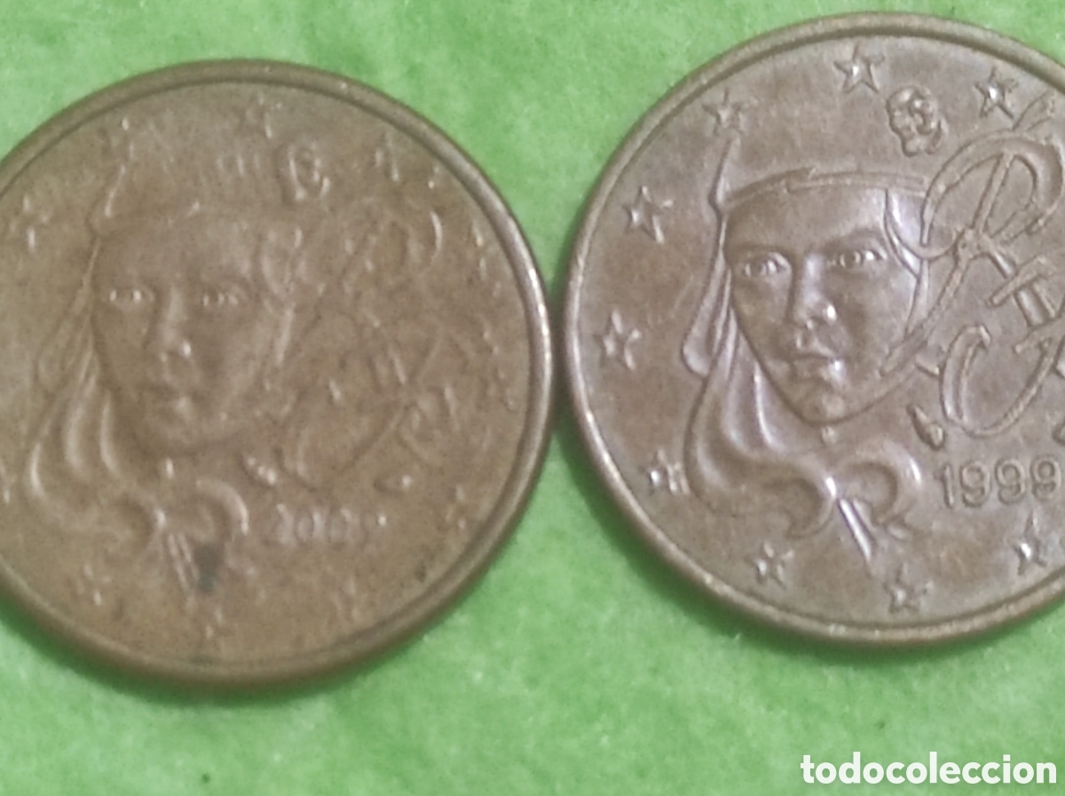 Material numism&aacute;tico: Moneda 5cent de Francia 1999 - Foto 1