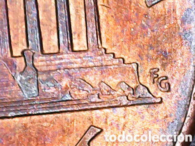 Material numism&aacute;tico: Moneda One cent 2004 AM pegadas - Foto 7