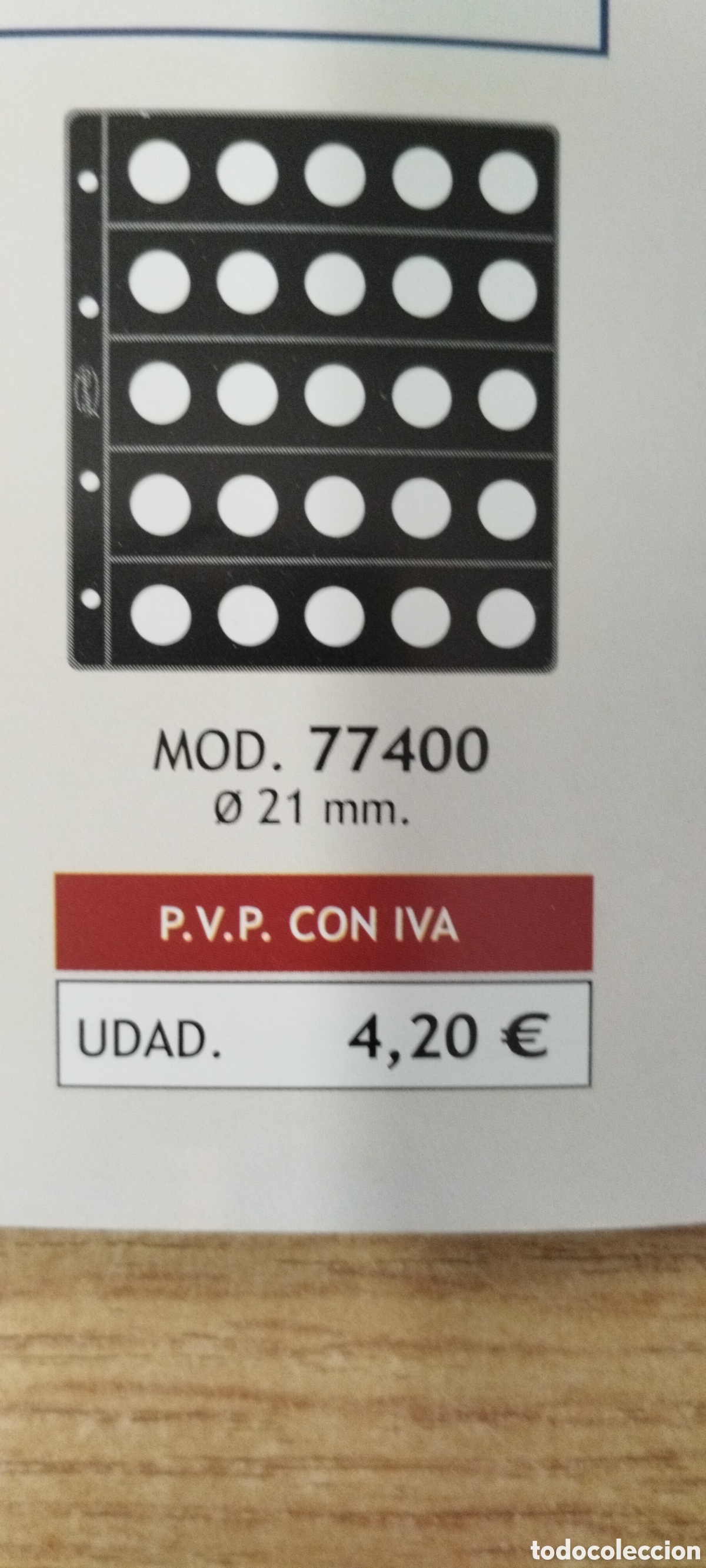 Material numism&aacute;tico: Fundas para monedas Pardo 774 - Foto 3