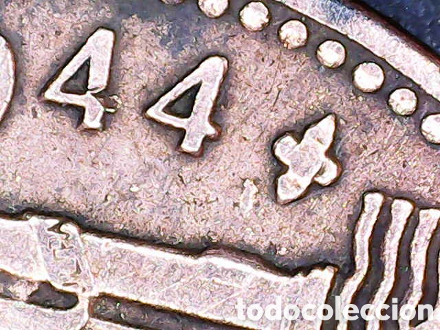 Material numism&aacute;tico: Una peseta caudillo 1944 - Foto 5