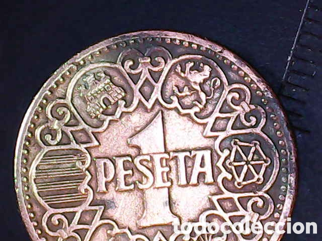 Material numism&aacute;tico: Una peseta caudillo 1944 - Foto 8