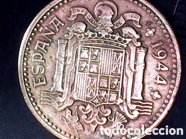 Material numism&aacute;tico: Una peseta caudillo 1944 - Foto 10