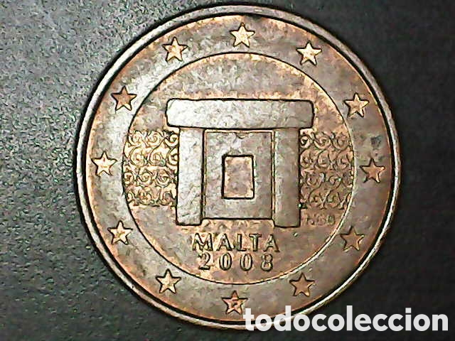 Material numism&aacute;tico: 1 c&eacute;ntimos malta 2008 moneda - Foto 4