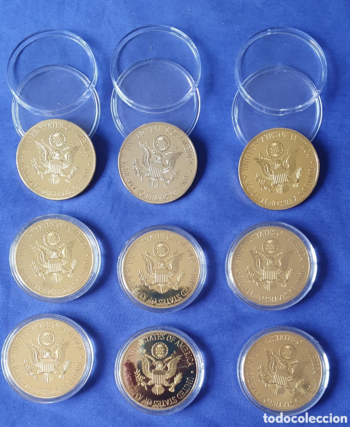 Material numism&aacute;tico: Star wars: 9 monedas conmemorativas Mandalorian - Foto 5
