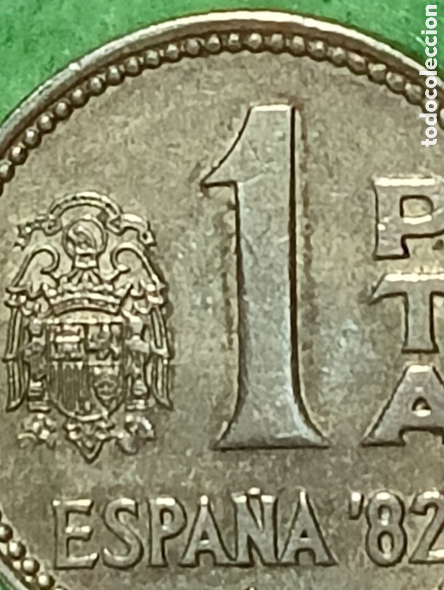 Material numism&aacute;tico: Moneda 1 PTA Espa&ntilde;a 82 - Foto 6