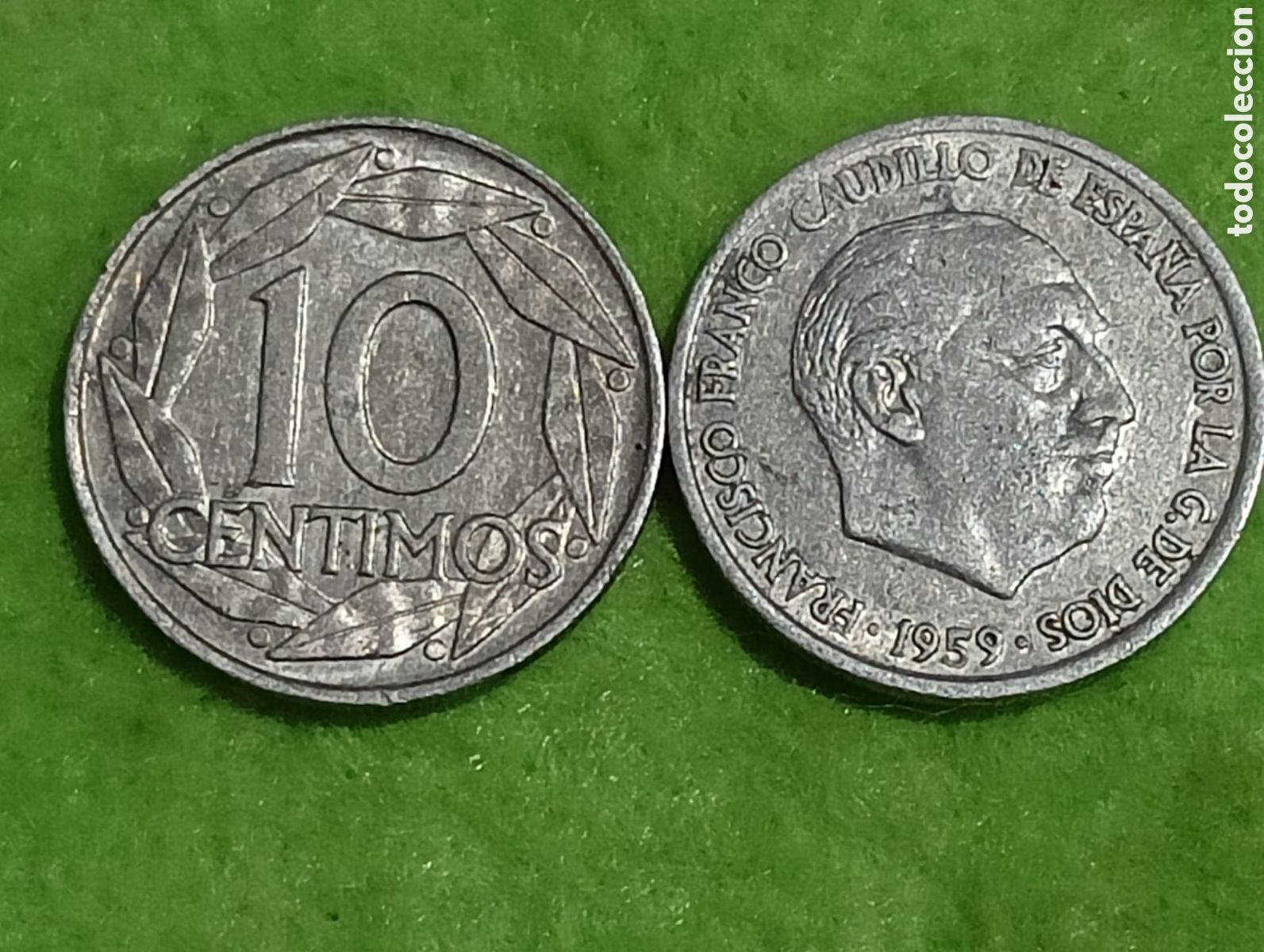 Material numism&aacute;tico: Dos monedas 1959 Franco - Foto 6