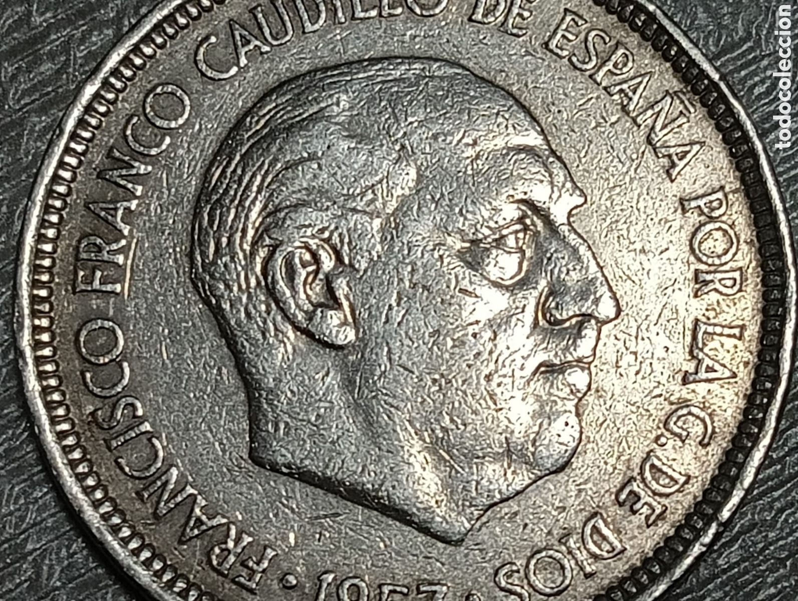 Material numism&aacute;tico: Moneda 5 pesetas caudillo 1975 - Foto 1