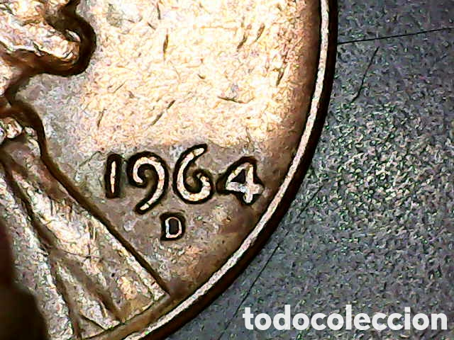 Material numism&aacute;tico: One cent 1964d con fallos - Foto 3