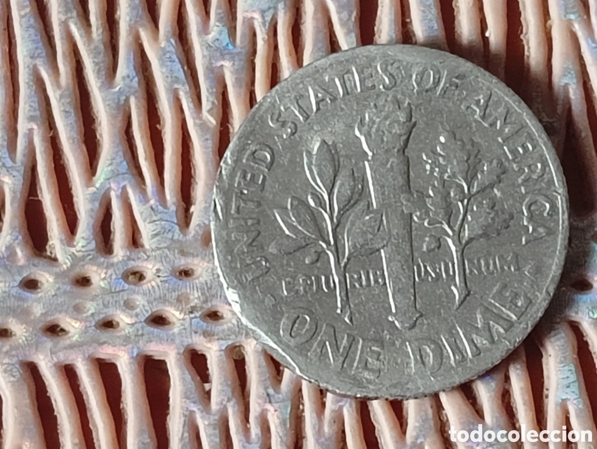 Material numism&aacute;tico: One dime 1972 con fallos acu&ntilde;aci&oacute;n - Foto 2